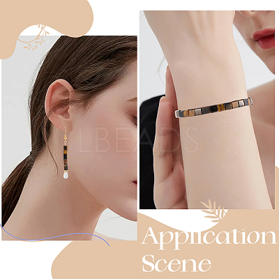 2 Strands Natural Tiger Eye Beads Strands G-PA0001-73-1