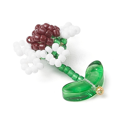 Seed Glass Beaded Pendants PALLOY-MZ00875-04-1