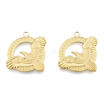 Ion Plating(IP) 201 Stainless Steel Pendants STAS-N098-268LG-1