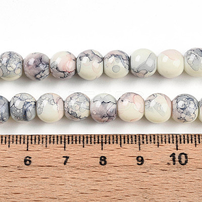 Baking Paint Glass Beads X1-DGLA-N003-8mm-C05-1