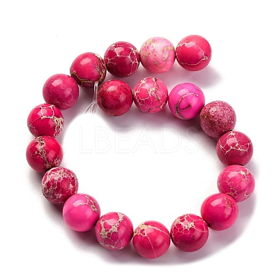 Dyed Natural Regalite/Imperial Jasper/Sea Sediment Jasper Beads Strands G-B124-C03-02-1