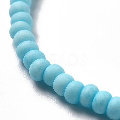 Handmade Frosted Porcelain Beads PORC-E017-01N-1