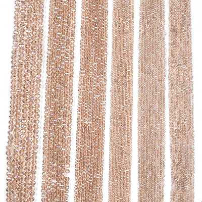Electroplate Glass Beads Strands X-EGLA-A044-T8mm-B20-1