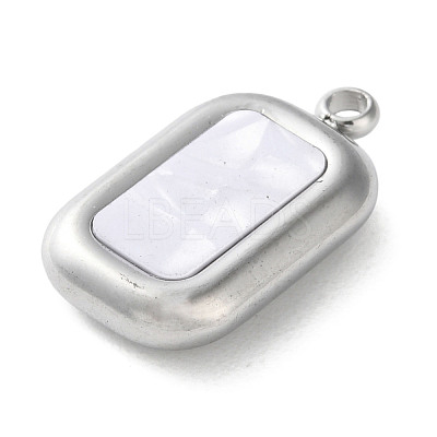 304 Stainless Steel Acrylic Pendants STAS-M091-02C-P-1