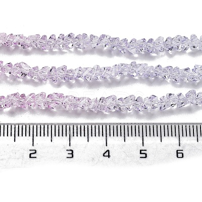 Transparent Glass Bead Strands GLAA-H023-03L-1