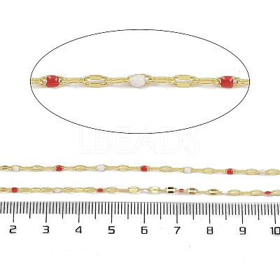Rack Plating Brass Dapped Chains AJEW-Q153-03G-10-1
