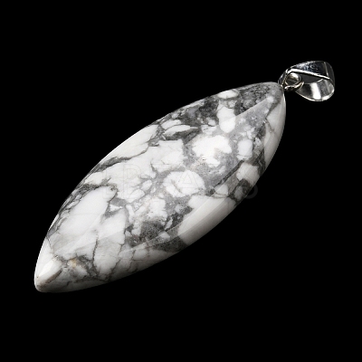 Natural Howlite Big Pendants G-F820-06Q-1