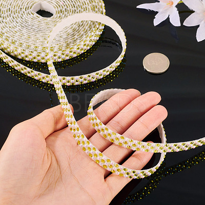 3 Yards Resin Self Adhesive Sewing Trim Hotfix Rhinestone Tape DIY-TA0013-15E-1