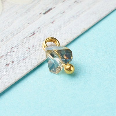 Electroplate Glass Charms PALLOY-JF00821-05-1