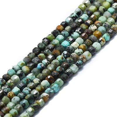 Natural African Turquoise(Jasper) Beads Strands G-P457-B01-43-1