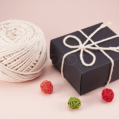Macrame Cotton Cord OCOR-WH0009-C01-4mm-1