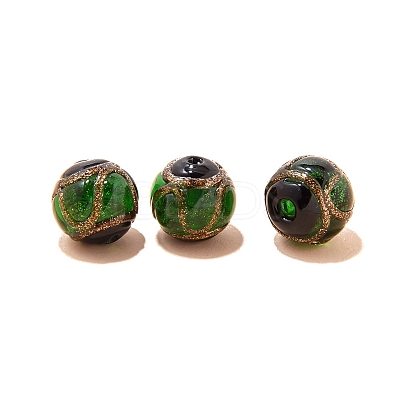 Handmade Gold Foil Lampworks Beads PW-WG67DC5-01-1
