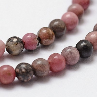 Natural Rhodonite Beads Strands X-G-D840-59-8mm-1
