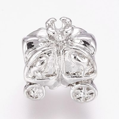 Alloy Large Hole European Beads LS-X-MPDL-P002-08-1
