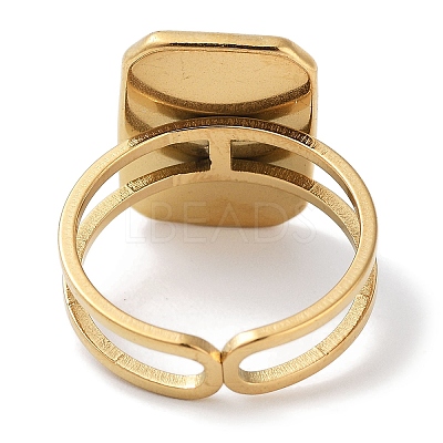 Ion Plating(IP) 304 Stainless Steel Ring RJEW-B059-09G-01-1