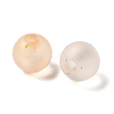Frosted Transparent Acrylic Beads X1-OACR-F013-13E-1
