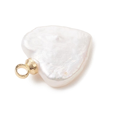 Natural Baroque Pearl Keshi Pearl Pendants PALLOY-JF04777-02-1