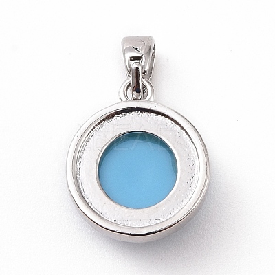 Synthetic Turquoise Charms KK-C245-01P-1