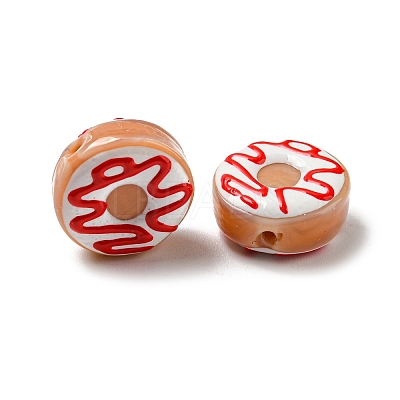 Handmade Lampwork Enamel Beads Strands LAMP-A001-F05-1
