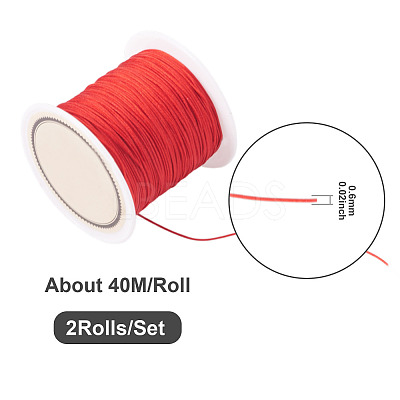 2 Rolls Nylon Braided Cord NWIR-TA0001-34A-1