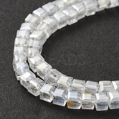 Electroplate Glass Beads Strands EGLA-R030-4x4mm-20-1