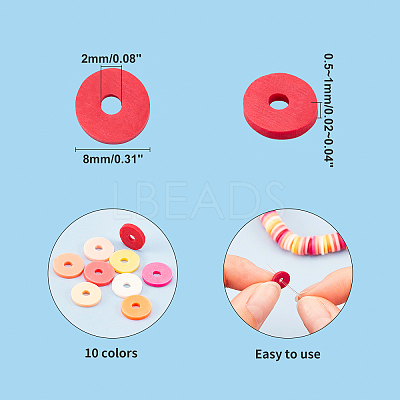 Handmade Polymer Clay Beads CLAY-PH0001-31E-03-1