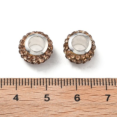 Rondelle Polymer Clay European Beads FIND-U001-01G-1