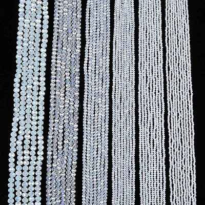 Electroplate Glass Beads Strands EGLA-A044-J4mm-B06-1