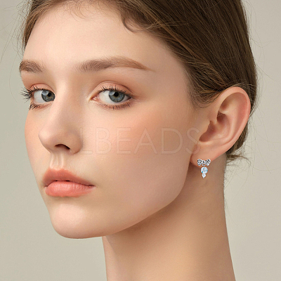 48Pcs 2 Colors Rack Plating Alloy Stud Earring Findings FIND-HS0002-64-1