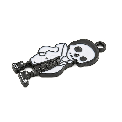 Halloween Alloy Enamel Pendants ENAM-M220-02A-B-1