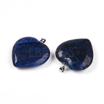 Natural Lapis Lazuli Pendants G-S364-006E-1