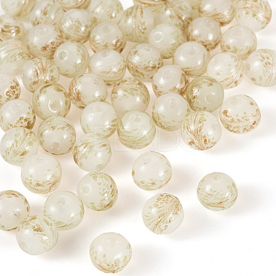 50Pcs Handmade Sand Lampwork Beads LAMP-TA0001-60A-1