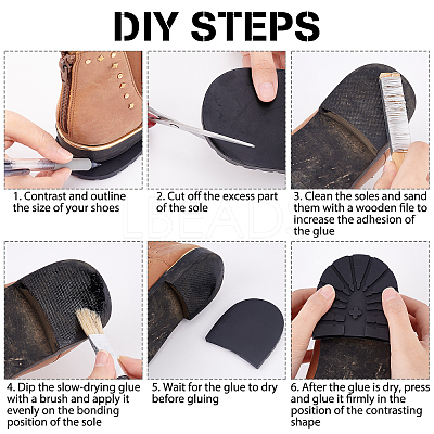 Anti Skid Rubber Shoes Bottom Heel Sole DIY-WH0304-241B-1