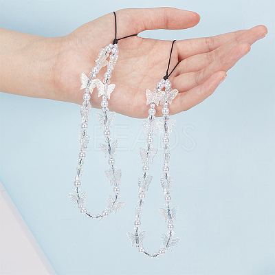 2Pcs Mobile Phone Straps AJEW-WR0001-46-1