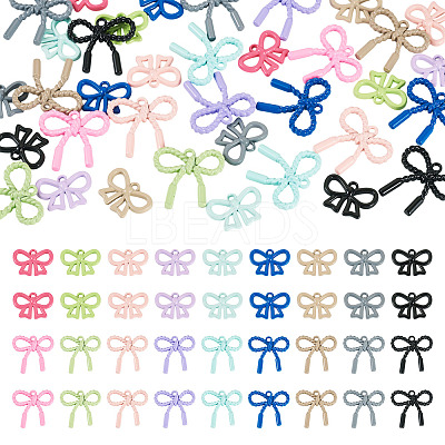 36Pcs 18 Styles Spray Plating Alloy Pendants FIND-TA0007-94-1
