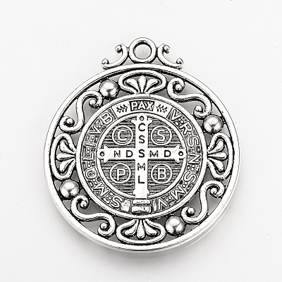 Tibetan Style Alloy Pendants LS-X-TIBEP-Q078-01AS-RS-1