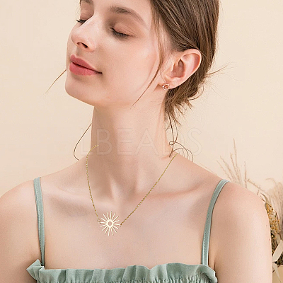 12Pcs 4 Styles 304 Stainless Steel Cable Chain Necklace Making STAS-SC0010-23G-1