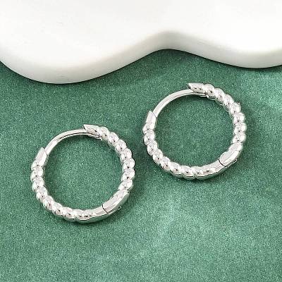 Brass Huggie Hoop Earrings KK-CBA8324-18C-P-1