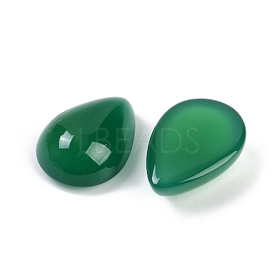 Natural Green Onyx Agate(Dyed & Heated) Cabochons G-H094-01A-04A-1