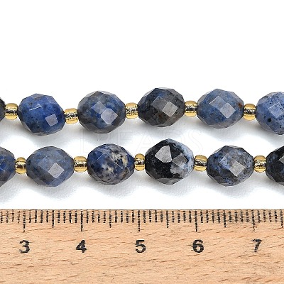 Natural Dumortierite Beads Strands GG-CBA4A3B-A07-1