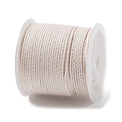 20M Polyester Braided Cord for Jewelry Making OCOR-G015-04A-12-1