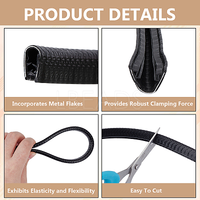 PVC Car Door Anti-collision Strip FIND-WH0139-924C-1