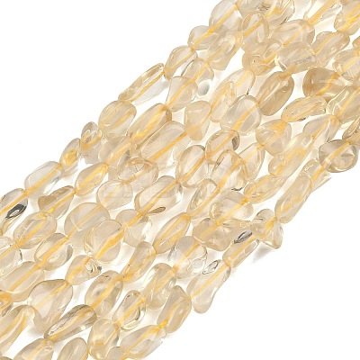 Natural Lemon Quartz(Heated) Beads Strands GG-CBAF5B4-A01-01-1