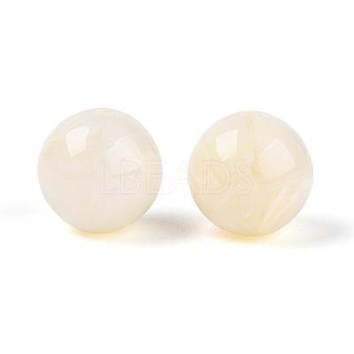Round Acrylic Imitation Gemstone Beads X-OACR-R029-16mm-29A-1