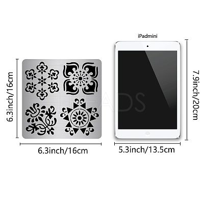 Stainless Steel Cutting Dies Stencils DIY-WH0238-018-1