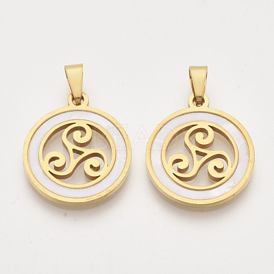 201 Stainless Steel Pendants STAS-N089-63G-1