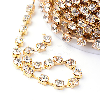 Iron Rhinestone Strass Chains CHC-T002-SS6-01C-1-1