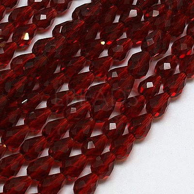 Glass Beads Strands EGLA-E010-10x15mm-06-1