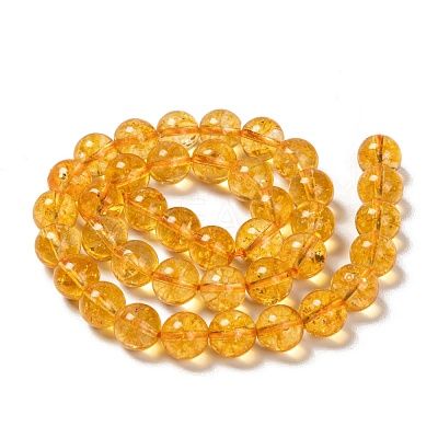 Natural Citrine Beads Strands G-E326-10mm-01-1