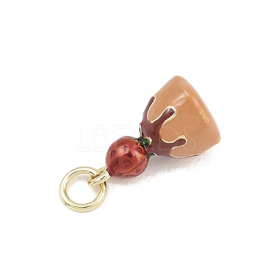 Brass Enamel Pendants KK-Z144-01G-02-1